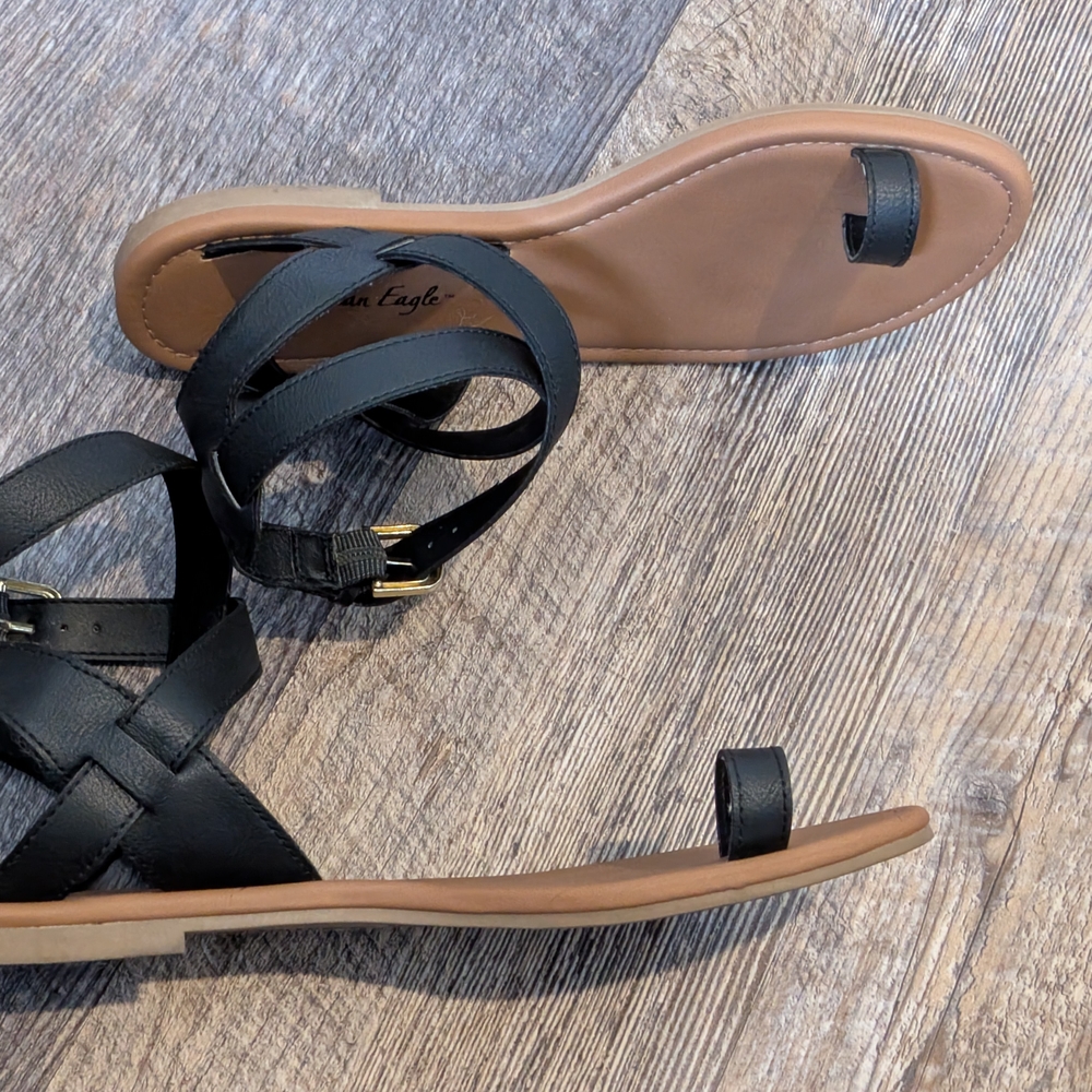 American Eagle Outfitters Black Women's Sandals - Picture 3 of 5